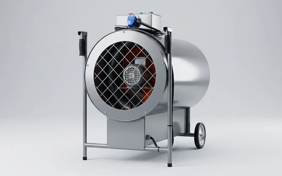 Caloventor portátil industrial CHALTEC — render de producto