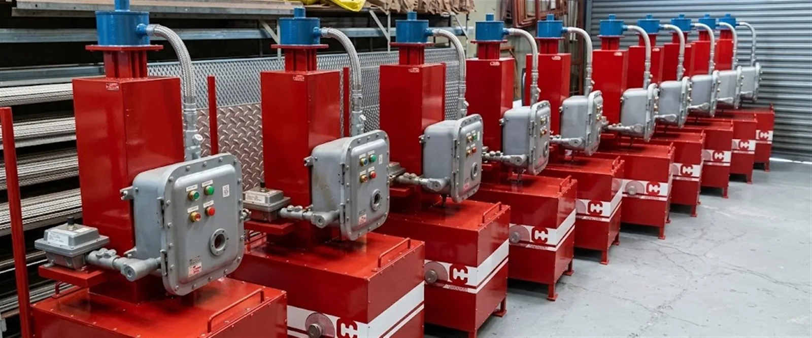Lote de equipos CHALTEC terminados y listos para despacho en fábrica